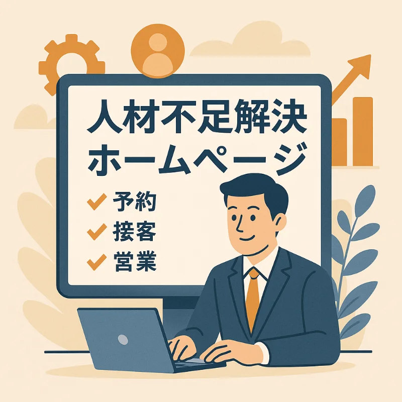 人材不足問題を解決するホームページ構築＆AI活用