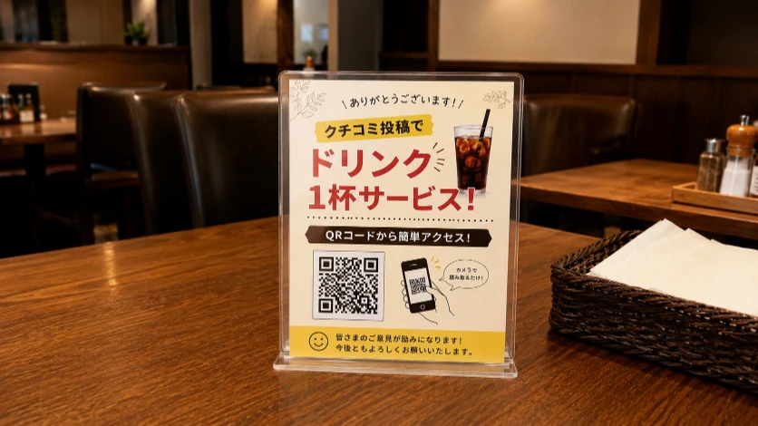 クチコミ投稿POP